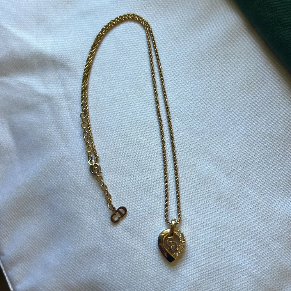 Christian Dior Necklace with adjustable chain and charm - Picture 5 of 6